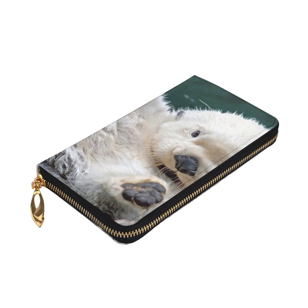 かわうそ Amazon | かわいいカワウソ 長財布 本革 財布 レザー 大容量